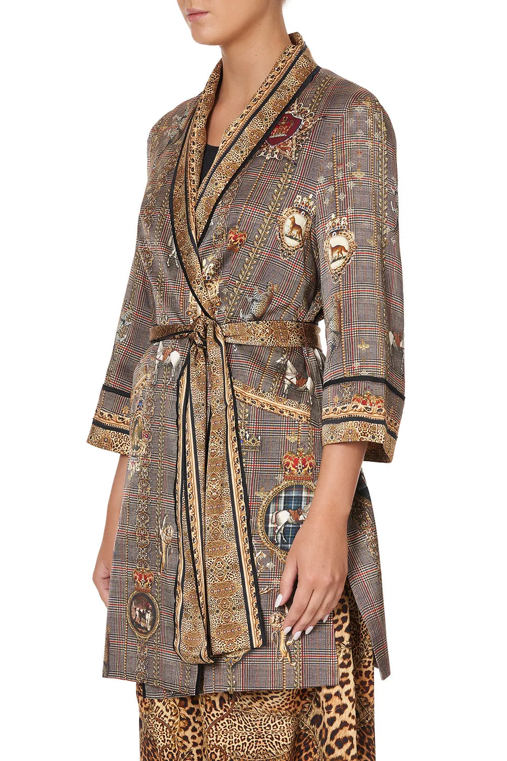 ROLL COLLAR PAJAMA JACKET LADY LODGE