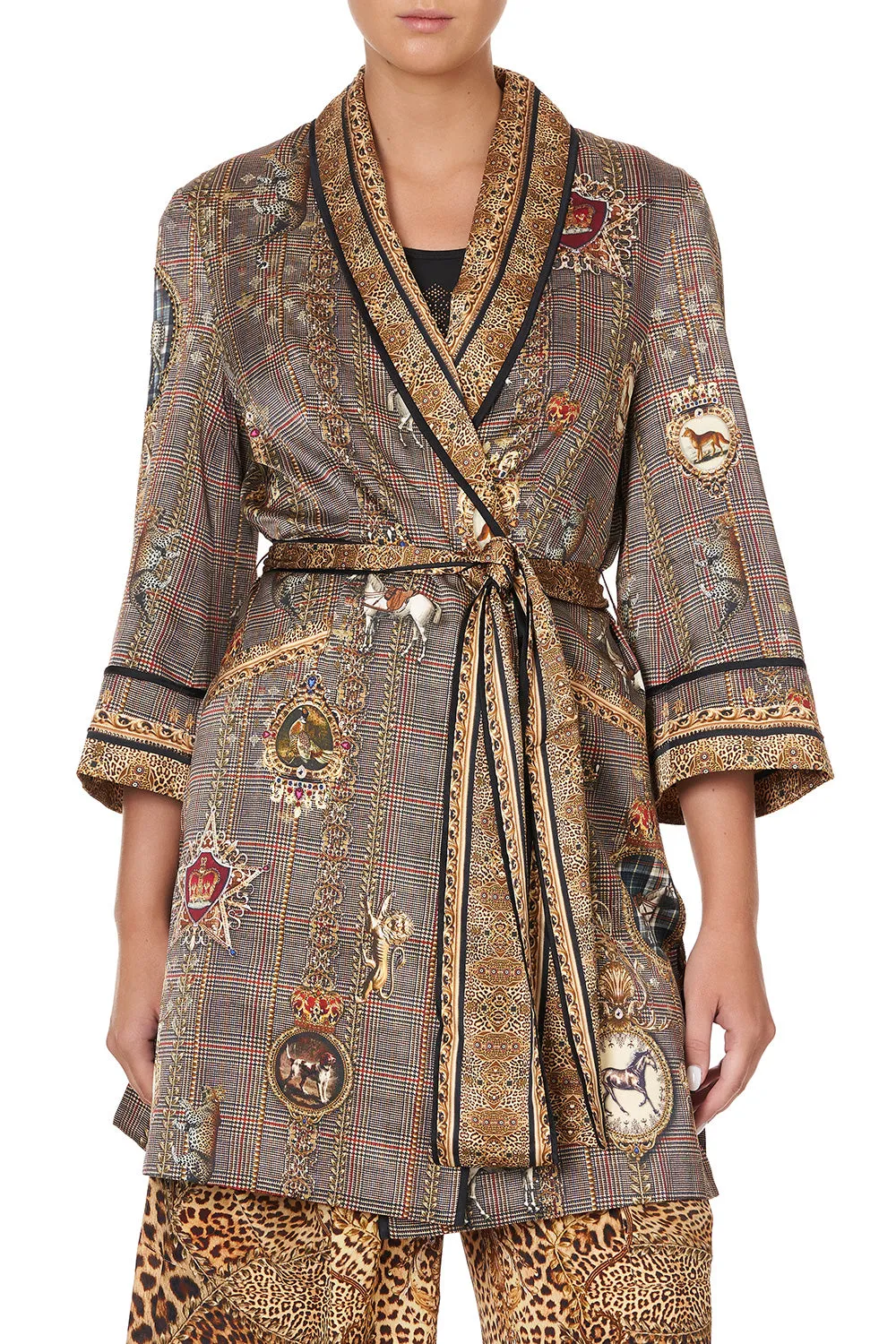 ROLL COLLAR PAJAMA JACKET LADY LODGE