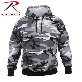 ROTHCO CAMO PULLOVER HOODED SWEATSHIRT - CITY CAMO - BLACK/GREY