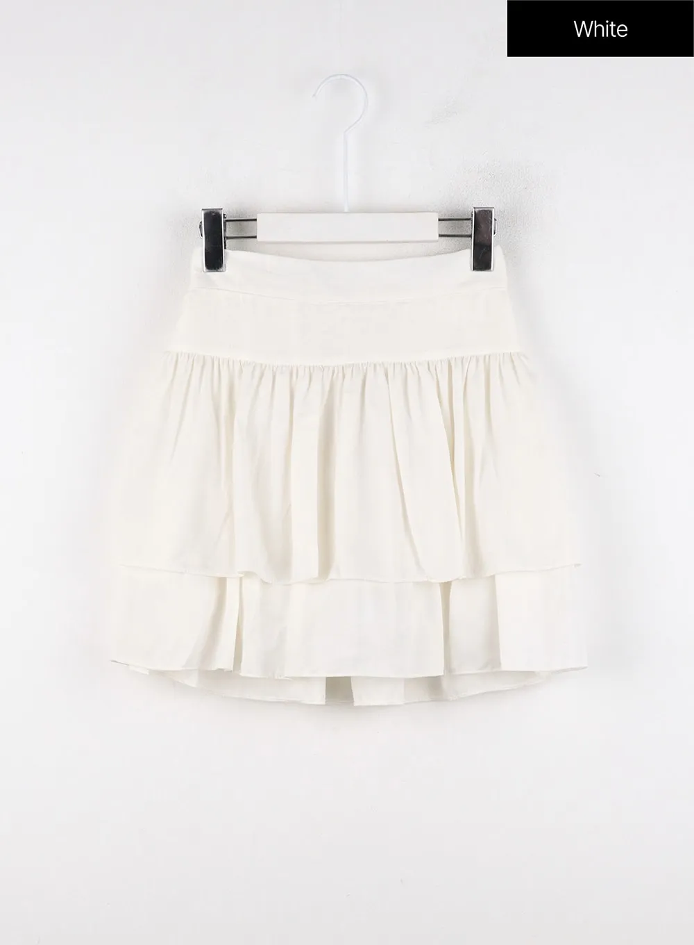 Satin Frill Mini Skirt OD318