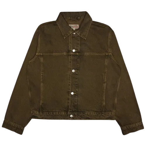 Stüssy Trucker Denim Jacket Mushroom