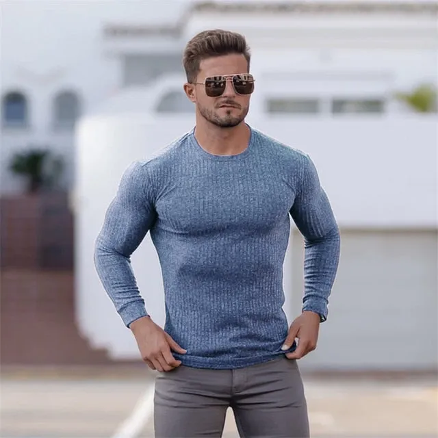 Stylish Slim Fit Knit Pullover Sweater