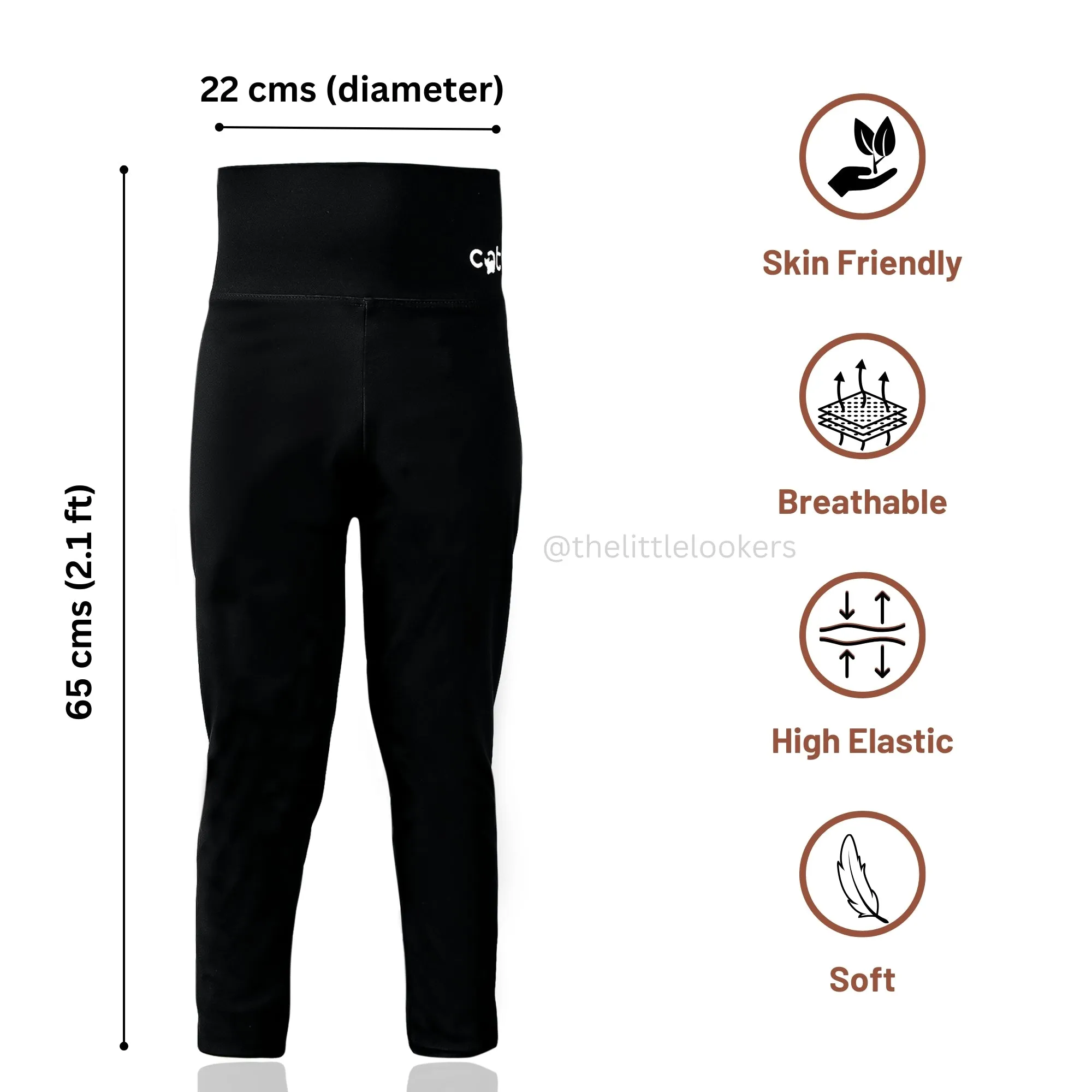 THE LITTLE LOOKERS Kids Gym Pants I Boys/Girls Snug Fit Leggings - Super Soft, Stretchable Tights for Gym, Yoga, Indoor & Outdoor Sports wear