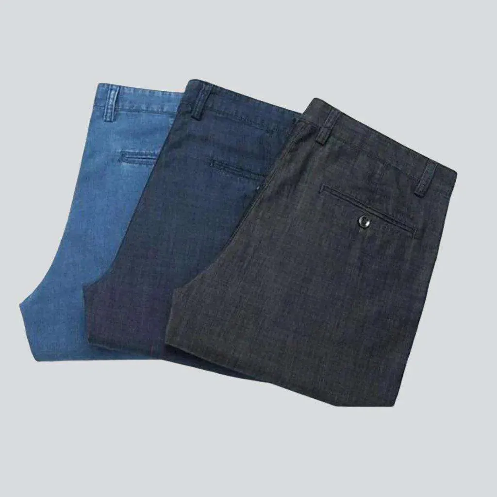 Thin high-quality denim pants