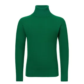 Turtleneck Cashmere Forest Green Sweater