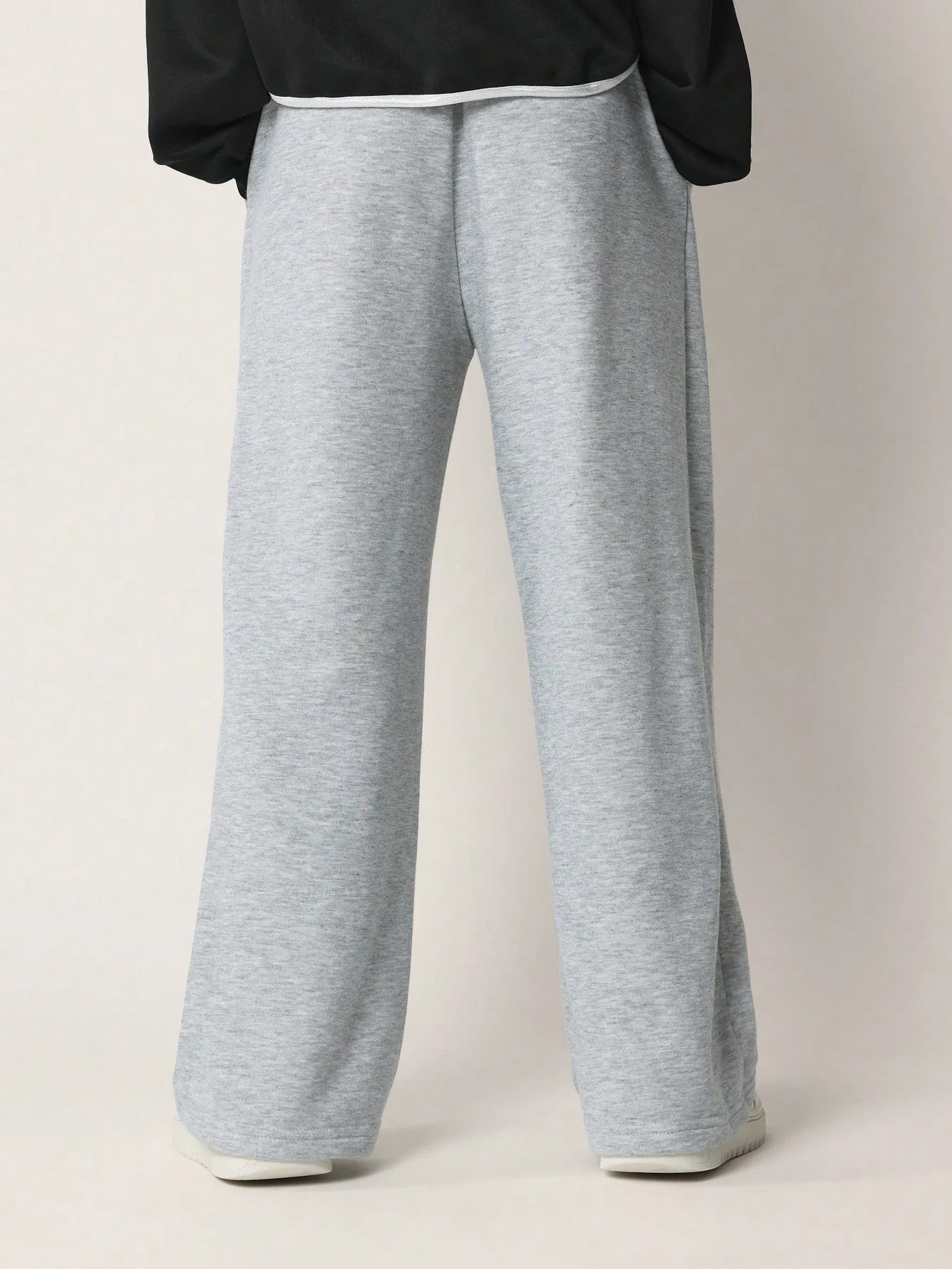 Tween Girls Comfy Wide Leg Elastic Waistband Essential Sweatpants