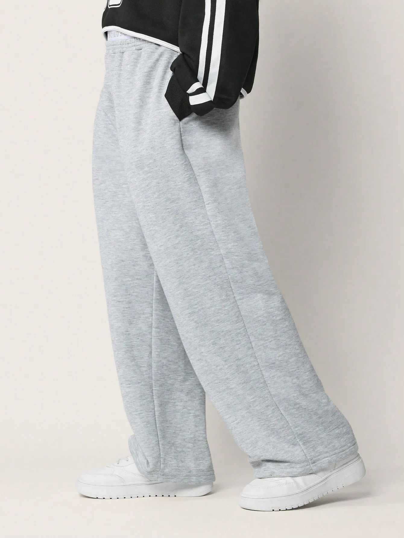 Tween Girls Comfy Wide Leg Elastic Waistband Essential Sweatpants