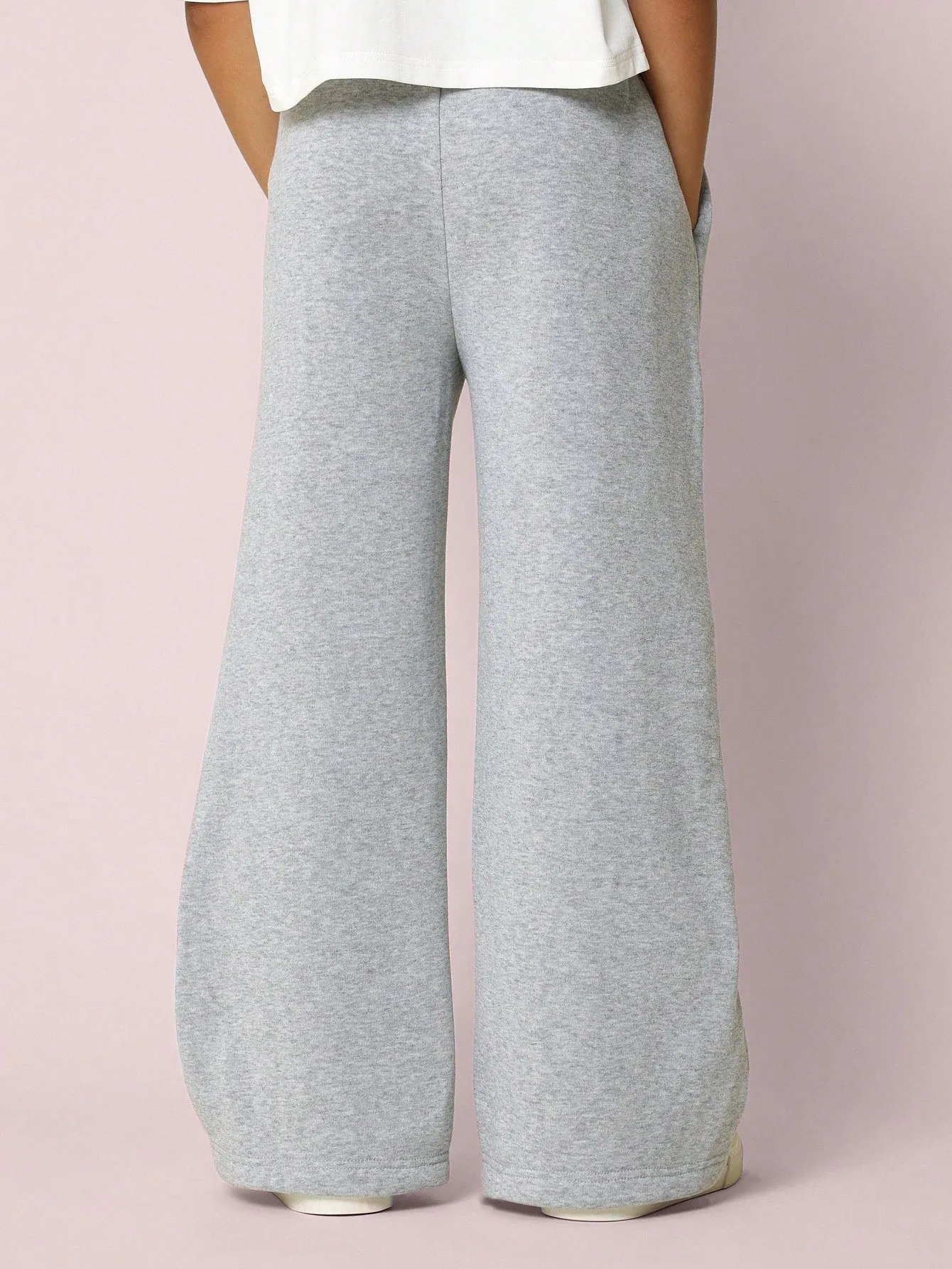 Tween Girls Comfy Wide Leg Pintuck Essential Sweatpants