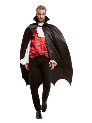 Vampire Bat Cape Halloween Costume, Black