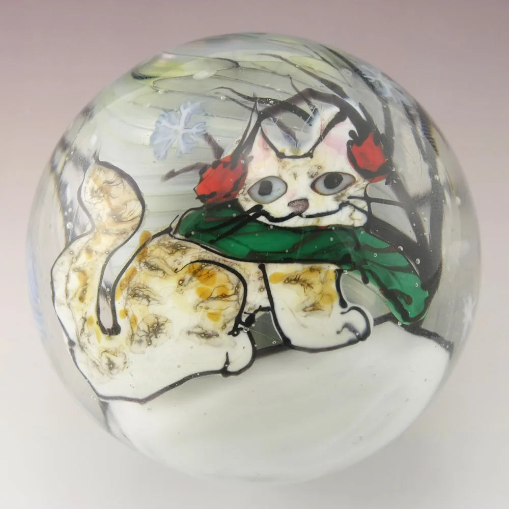 Winter Kitty Marble