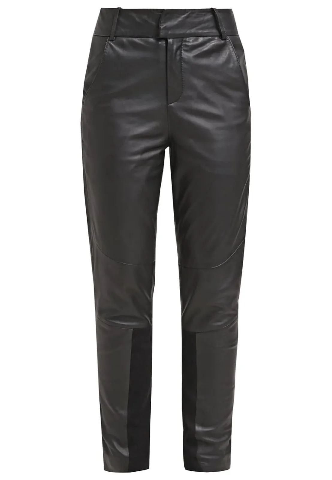 Women's Ankle Length Slim Fit Leather Pants WP16