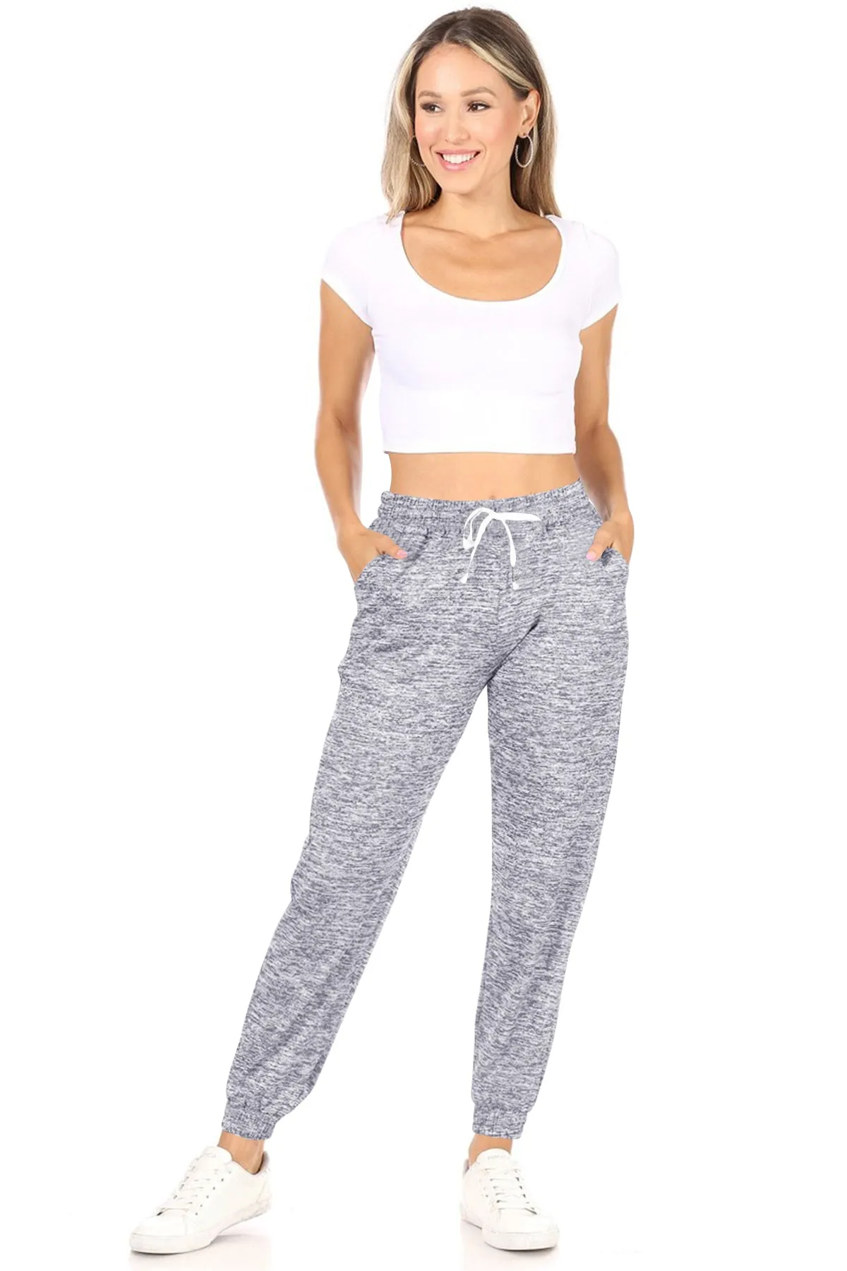 Women's Casual High Waist Drawstring Jogger Pants