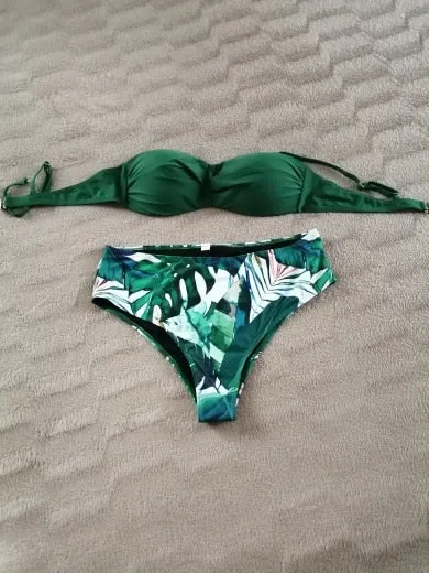 Women's High Waist Printed Bikini Swimsuit